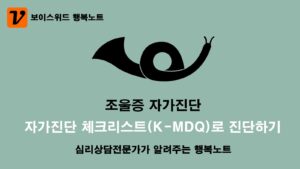 조울증 증상 자가진단 체크리스트(K-MDQ)로 진단하기 6 조울증 증상 자가진단