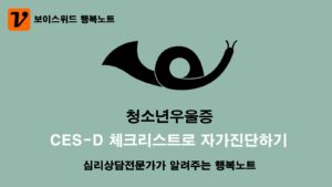 청소년우울증 CES-D 체크리스트로 심리증상 자가진단하기 5 청소년우울증 자가진단