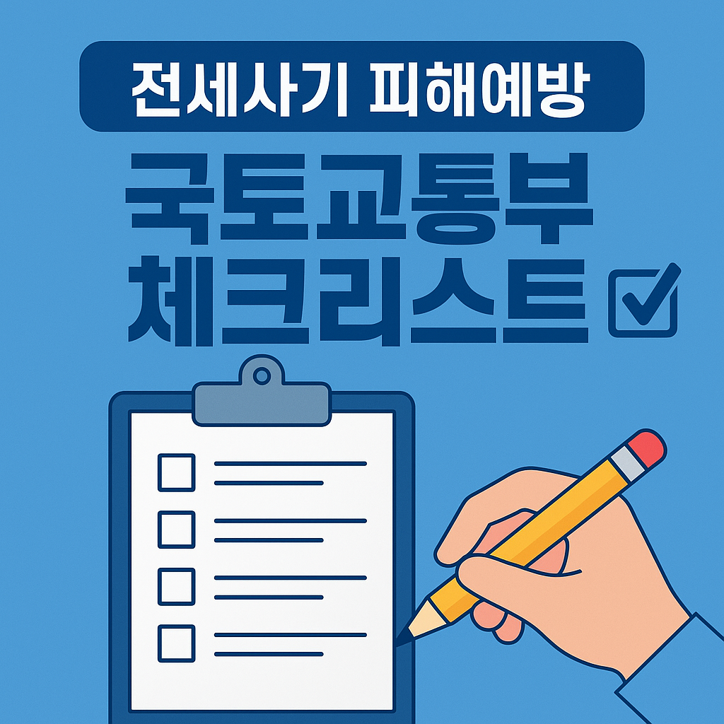 전세사기 피해예방 국토교통부 체크리스트